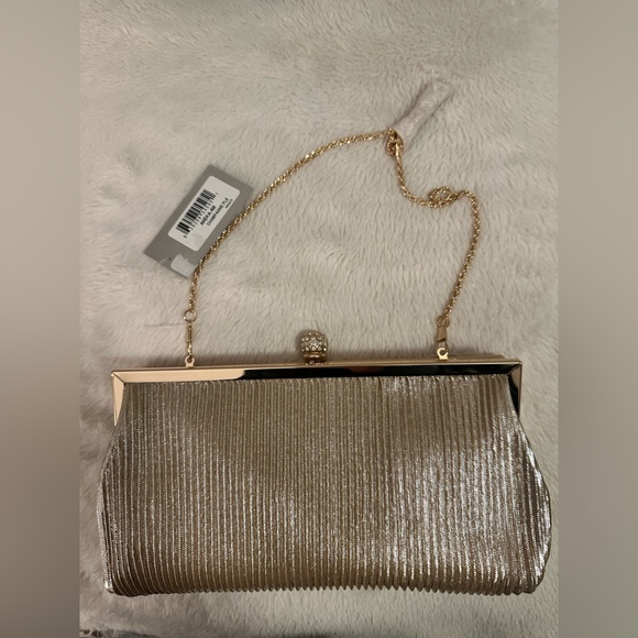 Nina Champagne rhinestone Clutch Bag - Picture 4 of 6